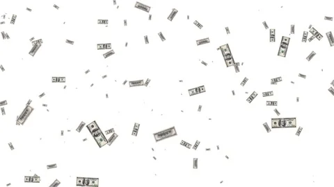 Dollars flying in the air Video stock 71152771