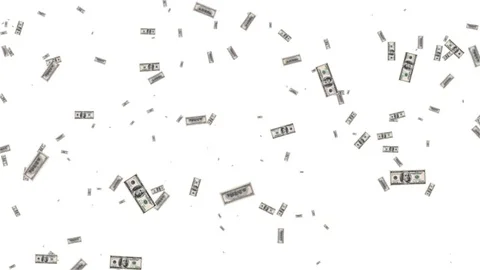 Dollars flying in the air Video stock 71153841