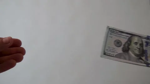 Dollars in hands Stock Footage 134168055