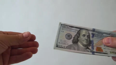 Dollars in hands Stock Footage 134168103