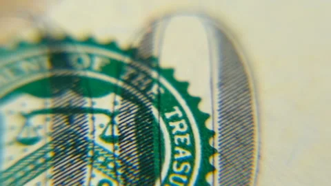 Dollars macro. Very detailed image of American money. Stock Footage 85826147