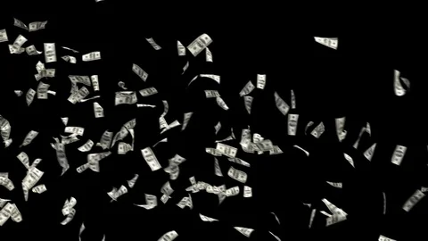 Dollars Money Falling Pack 2 Vídeo Stock 117343330
