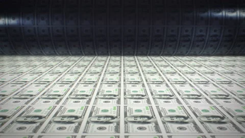 Dollars Money Print Stock Footage 238532797
