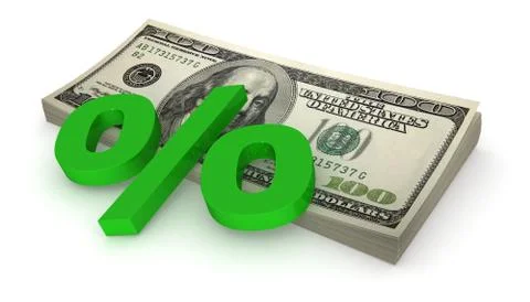 Dollars - percents Stock Illustration