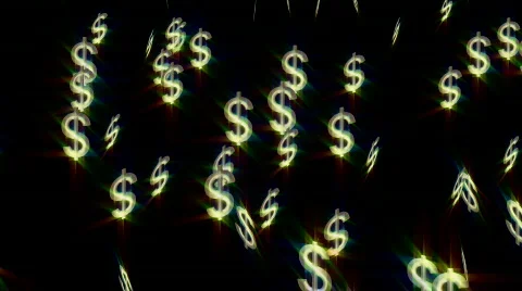 Dollars Rain Stock Footage 636990