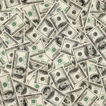 Dollars seamless background. Stock Photos