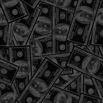 Dollars seamless background. Stock Photos