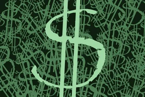 Dollars symbol background Stock Photos