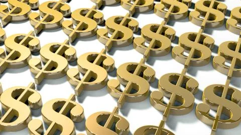 Dollars symbols Stock Illustration