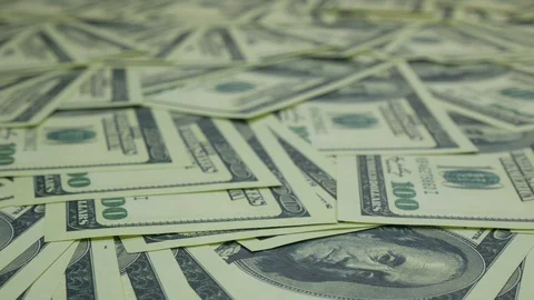 Dollars on the table Stock Footage 88291016
