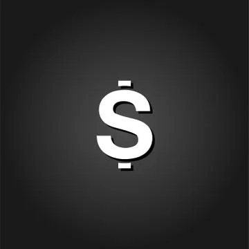 Dollars USD Money icon flat Stock Illustration