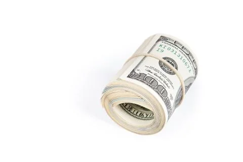 Dollars on white background Stock-Fotos