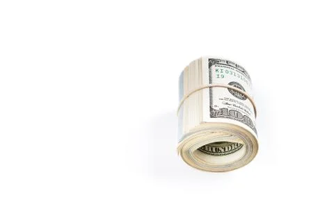 Dollars on white background Stock-Fotos
