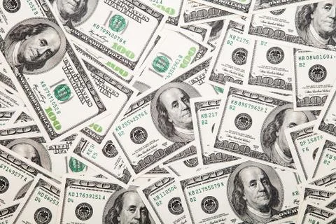 Dollars on white background Stock-Fotos