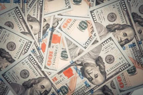 Dollars on white background Stock-Fotos