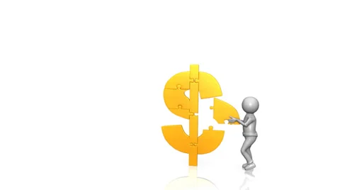 Doller puzzle HD Video stock 34184304