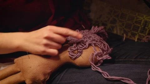 DollMaking MS Stock Footage 153490747