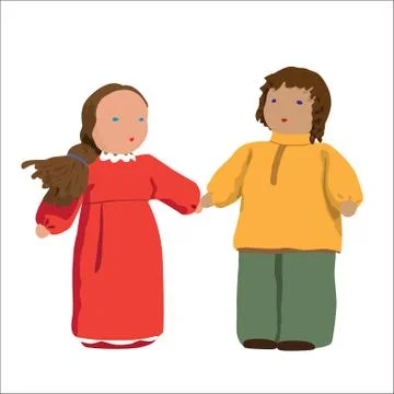 Dolls Stock Illustration