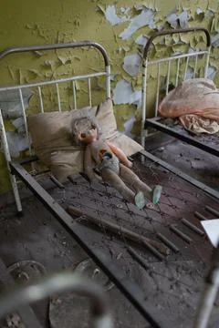 The dolls of Pripyat Stock Photos