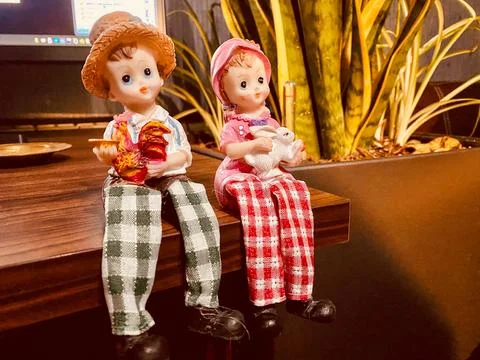 `dolls on the table Stock Photos