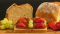 dolly around buttermilk bread chocolate cream and fruits 4k or 4k+ Resolution
