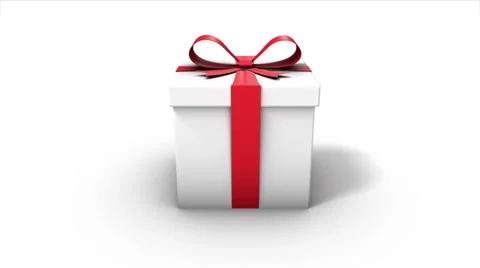 Dolly back diagonally from single a Gift Box revealing many Stock Footage 28934656