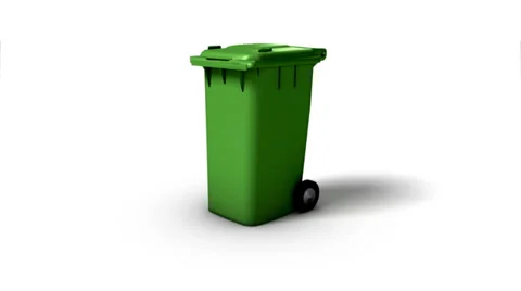  Dolly back diagonally from single Trash Can revealing many Stock Footage 33605109