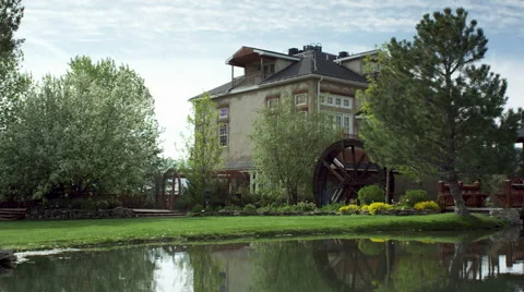 Dolly of Bed &amp; Breakfast Stock Footage 46831446