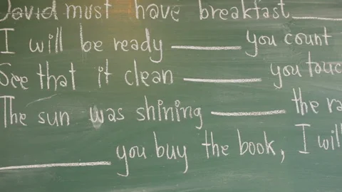 Dolly close-up black board. Stock Footage 154925859