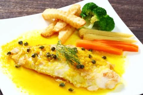 Dolly fish steak Stock Photos