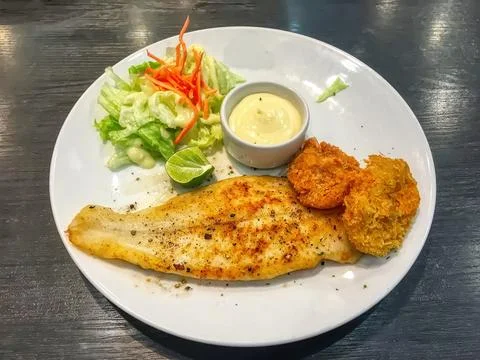 Dolly fish steak Foto stock