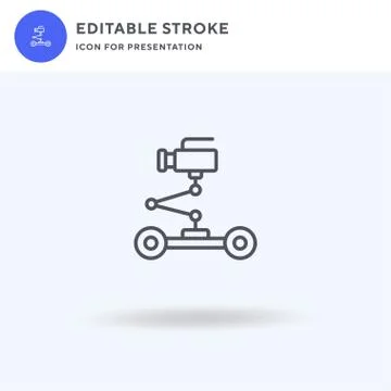 Dolly icon vector, filled flat sign, solid pictogram isolated on white, logo 스톡 일러스트