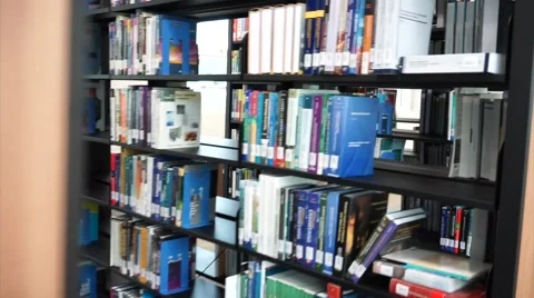 Dolly in library Stock-Footage 68650642