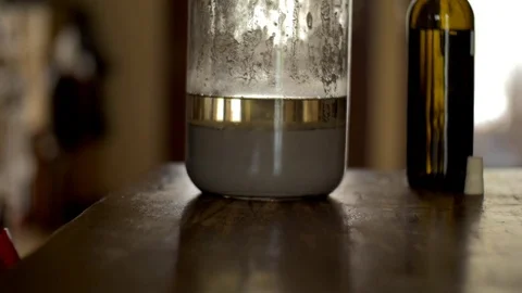 Dolly of lye from ashes Stock Footage 71185846