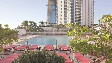 DOLLY IN MISTY POOL Stock Footage 104482654