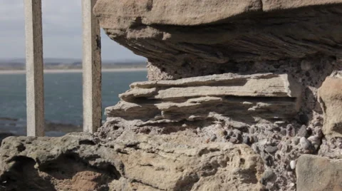 Dolly past gate to beach Stock Footage 51730645