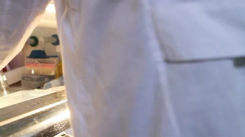 Dolly of a person working in a lab (2) Stock-Footage 10678739