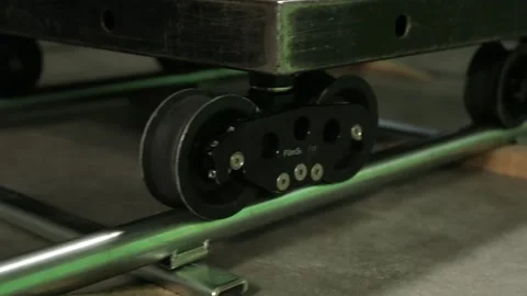 Dolly platorm on tracks Stock Footage 238001823