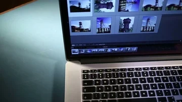 Dolly shoot on computer and medium format color reversal film. Stock Footage 85910414