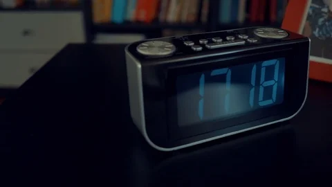 Dolly shot of alarm clock Stock Footage 76430861
