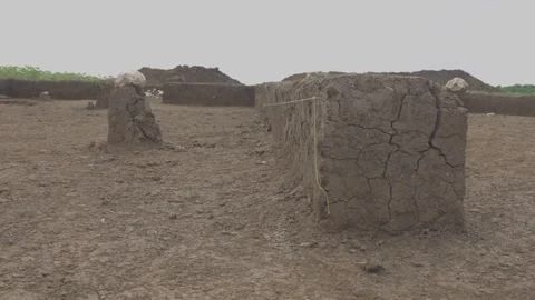 Dolly shot of archaeological dig Stock Footage 114473998