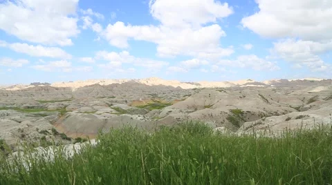 Dolly Shot of Badlands in Background Stock Footage 41925706