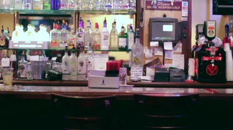 Dolly shot of bar Video stock 7899641