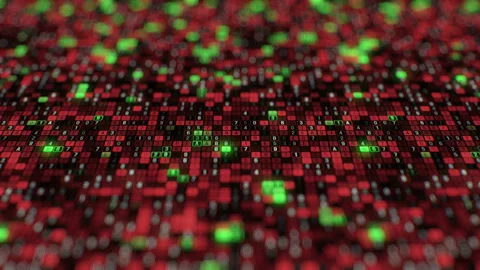 Dolly shot big data stream hacker programming application protection information Stock Footage 93616024