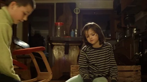 Dolly shot of children playing Stock Footage 71200686