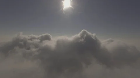 Dolly shot of a clouds beautiful slow formation high in the sky, 4K Stock Footage 72908732