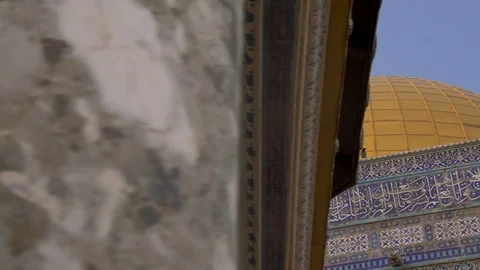 Dolly Shot of the Dome of the Rock Video stock 82677115