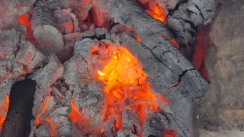 Dolly shot of flame. Stock Footage 91657921