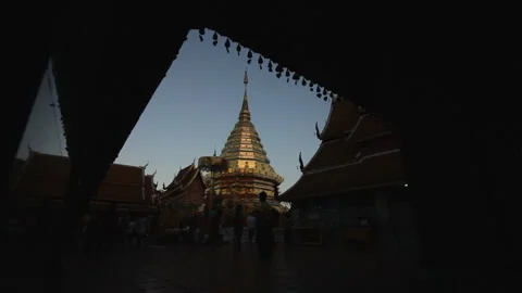 Dolly shot Gold Temple Stock Footage 140073227