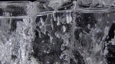 Dolly shot of ice cubes. Stock Footage 111346242